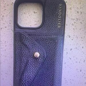 Bandolier Midnight Blue Leather Phone Case